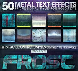 50个金属质感的PS图层样式（第一分卷）：50 Metal Text Effects 1 of 5